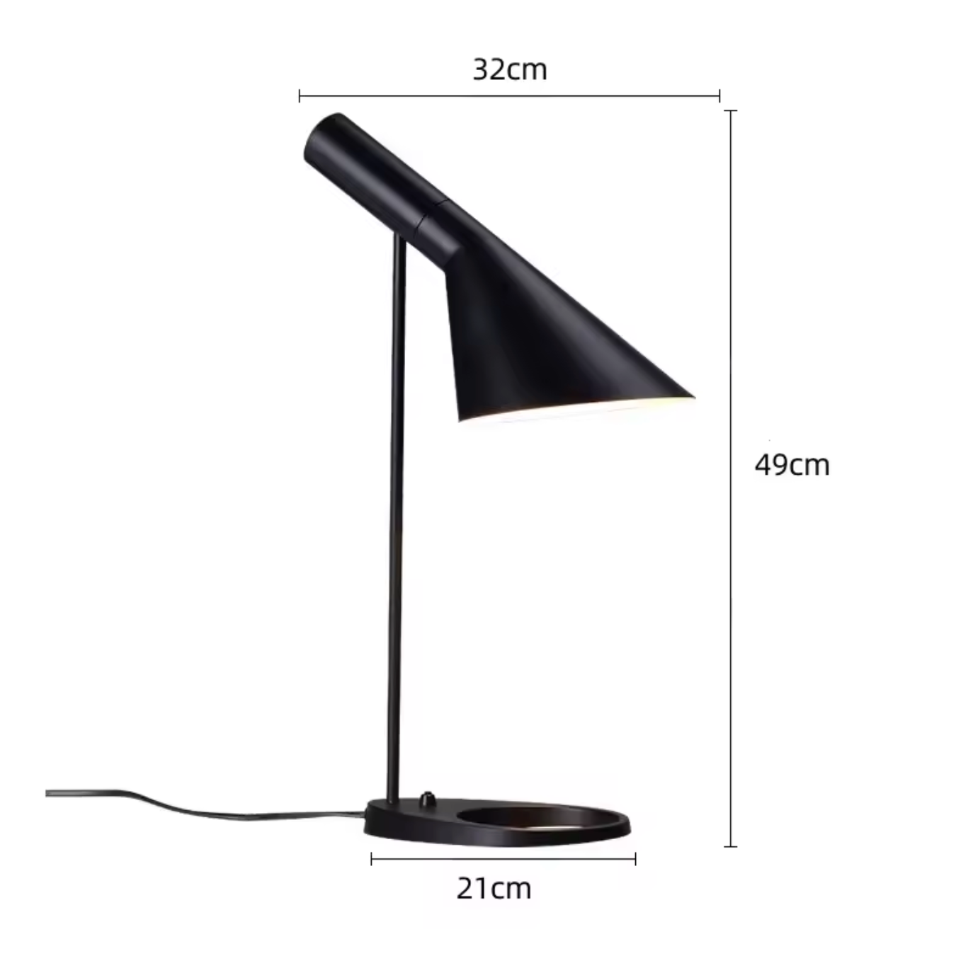 Modern Iron Table Lamp for Bedroom Scandinavian Design