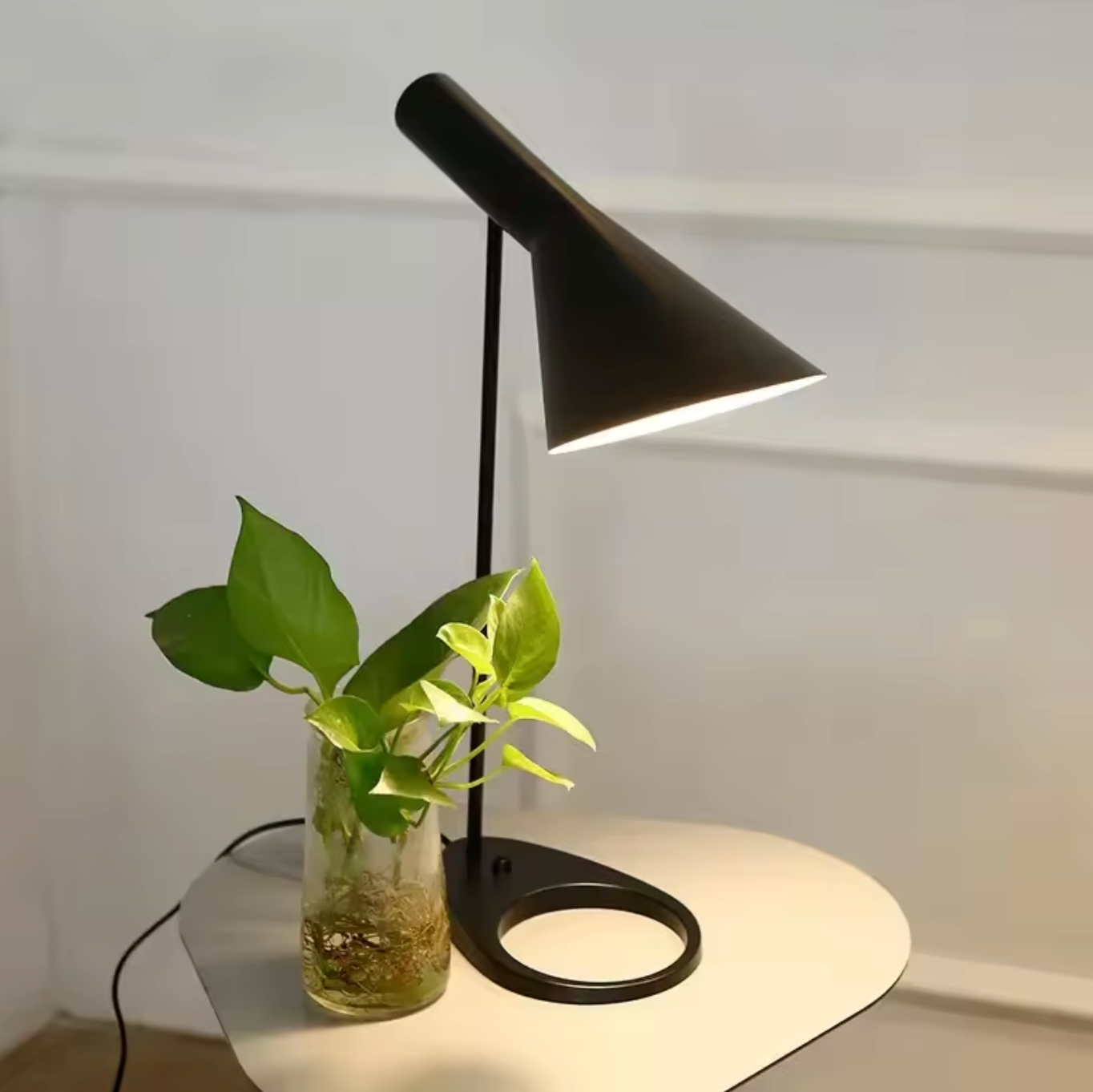 Modern Iron Table Lamp for Bedroom Scandinavian Design