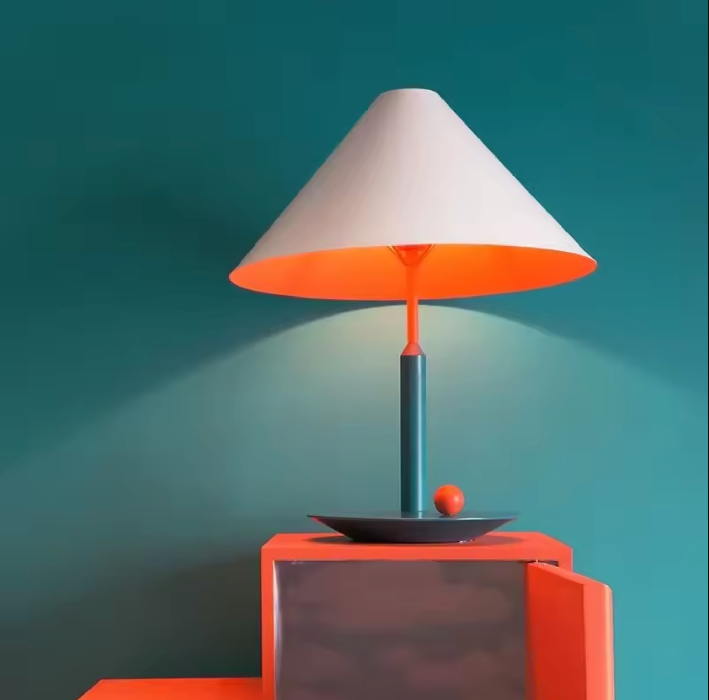 Scandinavian Metal Table Lamp Modern Desk Light