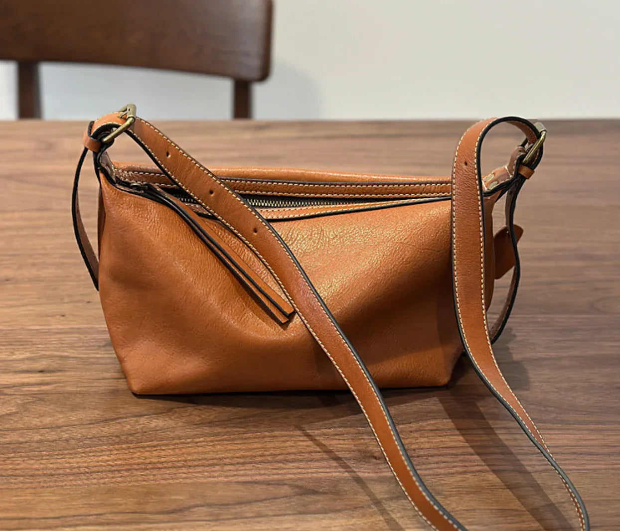 Genuine Leather Underarm Shoulder Bag for Women