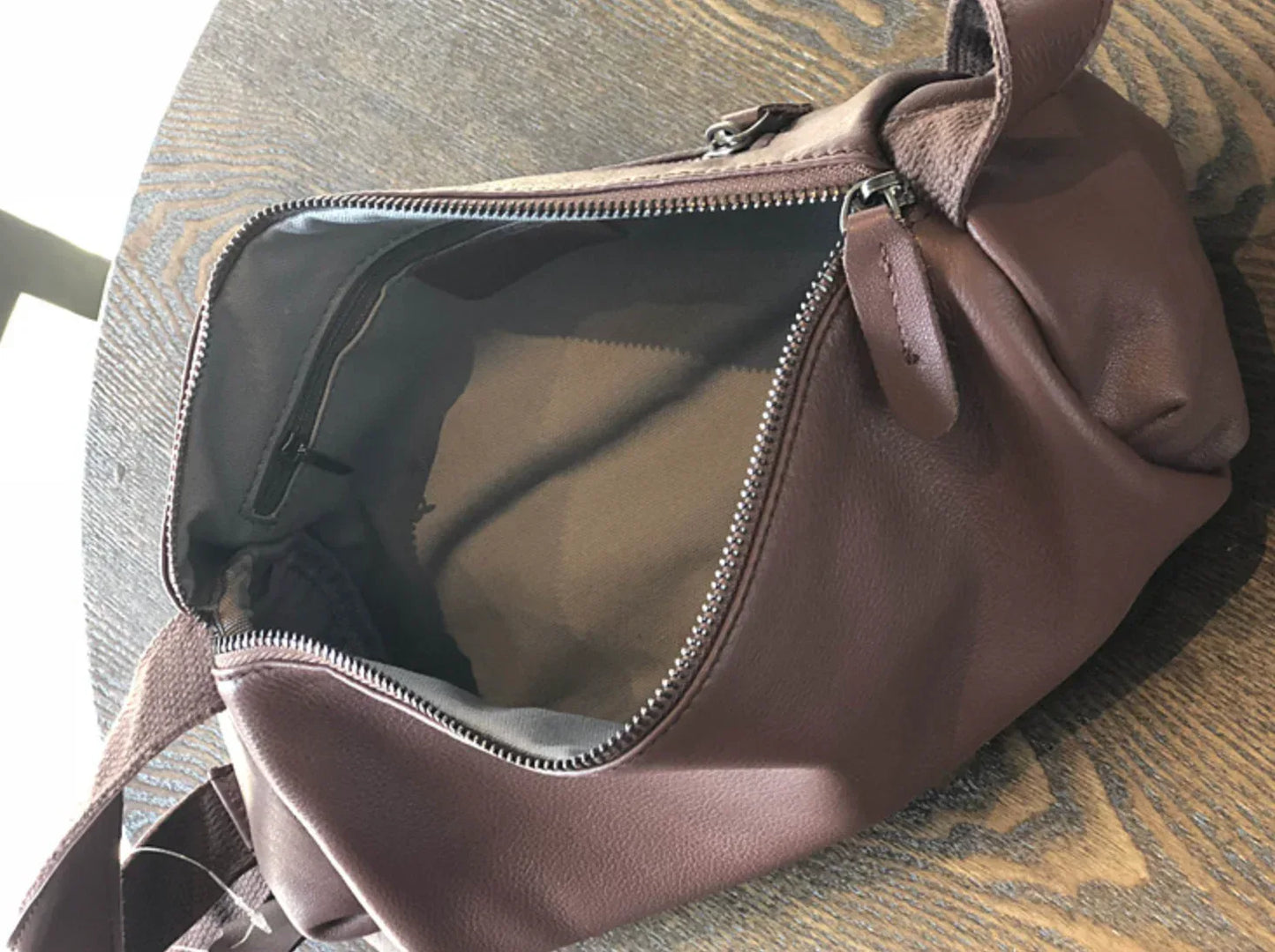 Genuine Leather Shoulder Crossbody Bag for Women Soft Wrinkled