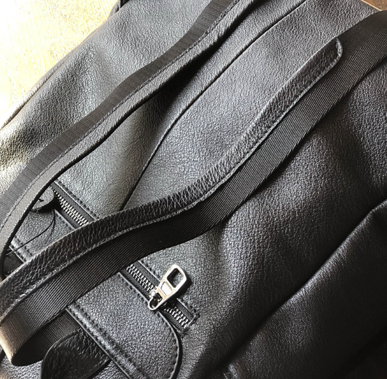 Women Leather Backpack with Laptop Compartment