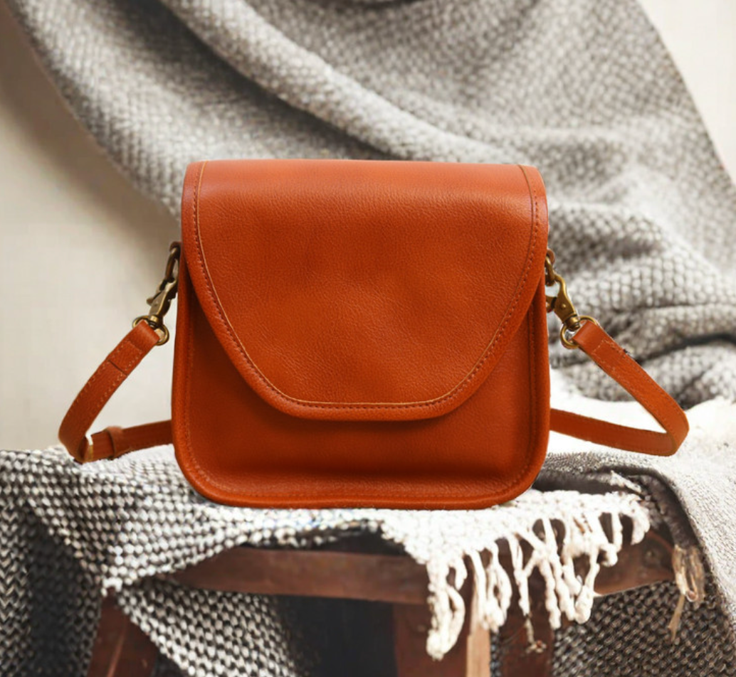 Leather Crossbody Phone Bag for Women With Strap