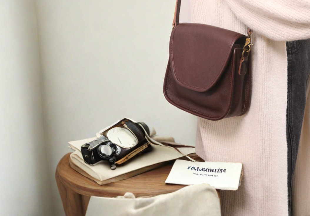 Leather Crossbody Phone Bag for Women With Strap