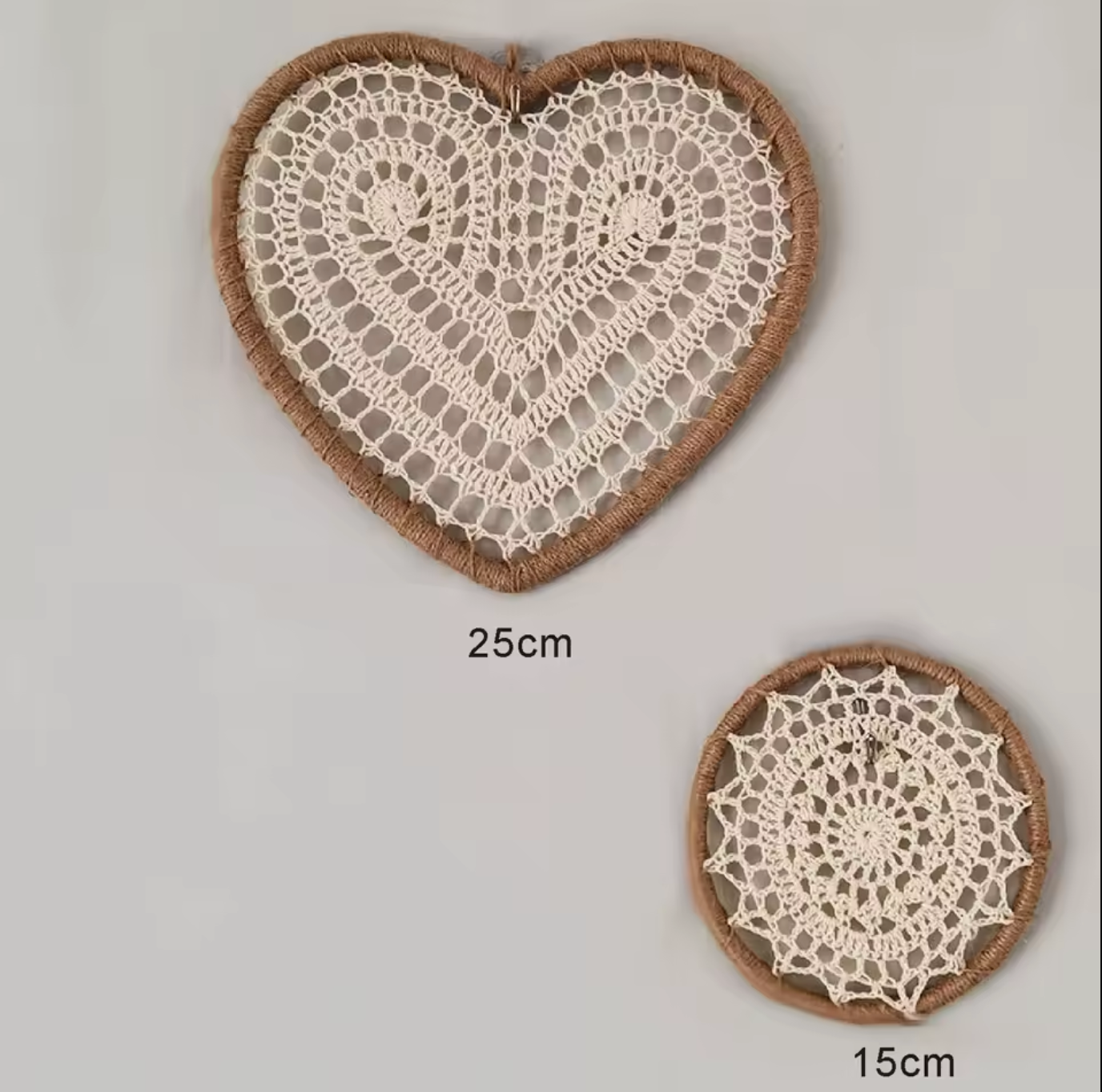 Handmade Boho Raffia Wall Hanging Rustic Straw Art