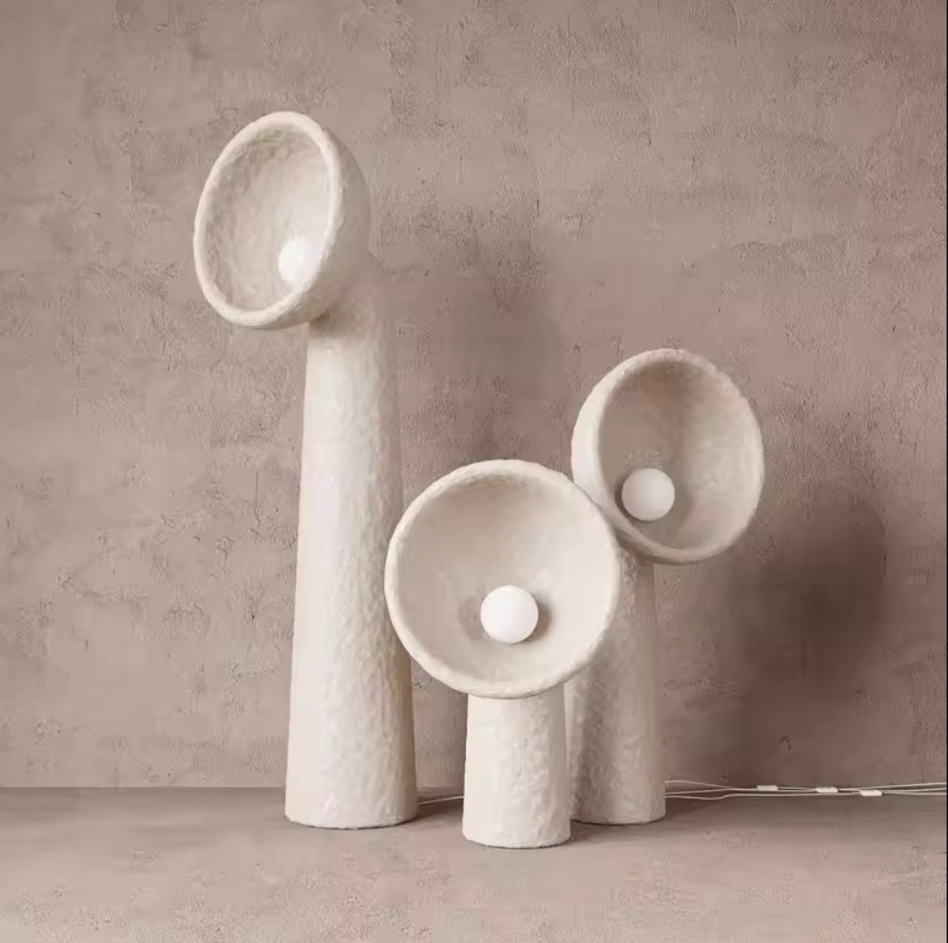 Wabi Sabi Sculptural LED Floor Lamp