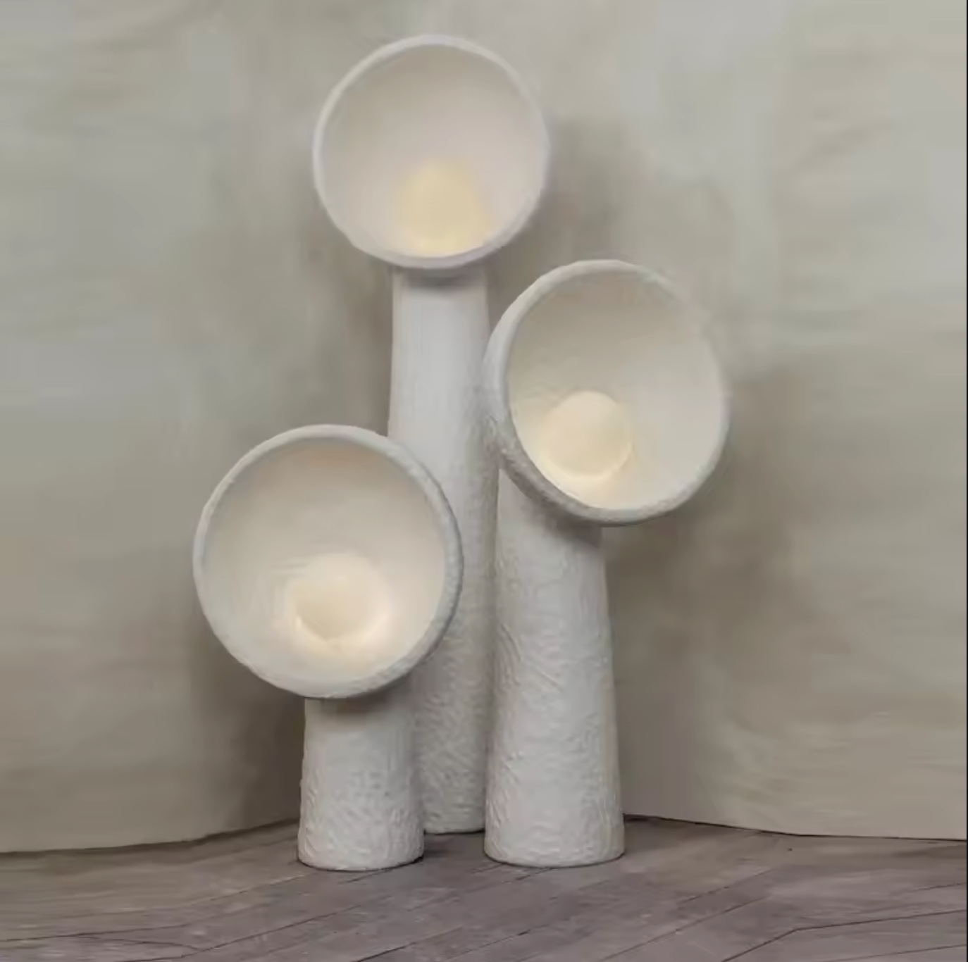 Wabi Sabi Sculptural LED Floor Lamp