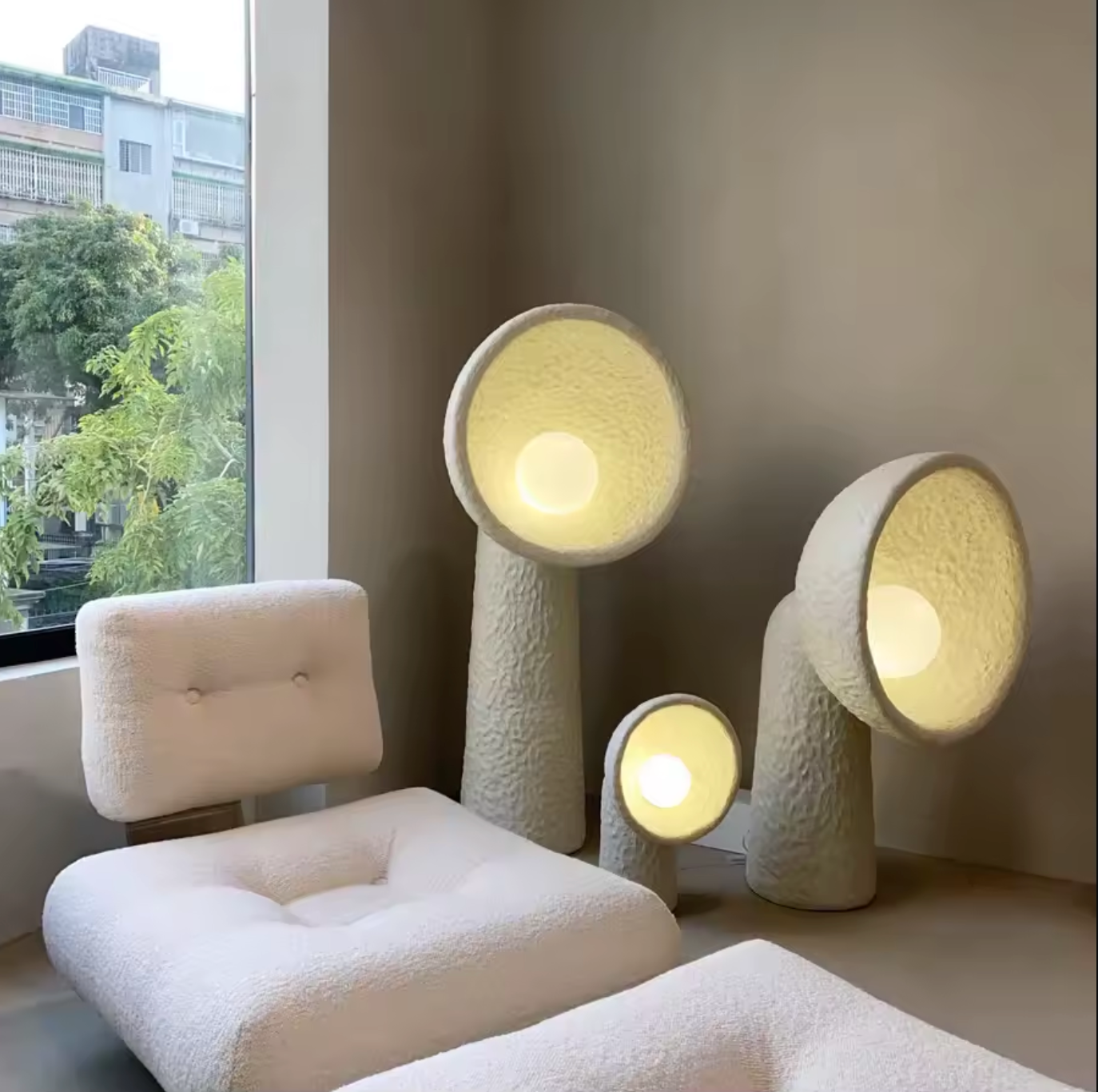 Wabi Sabi Sculptural LED Floor Lamp