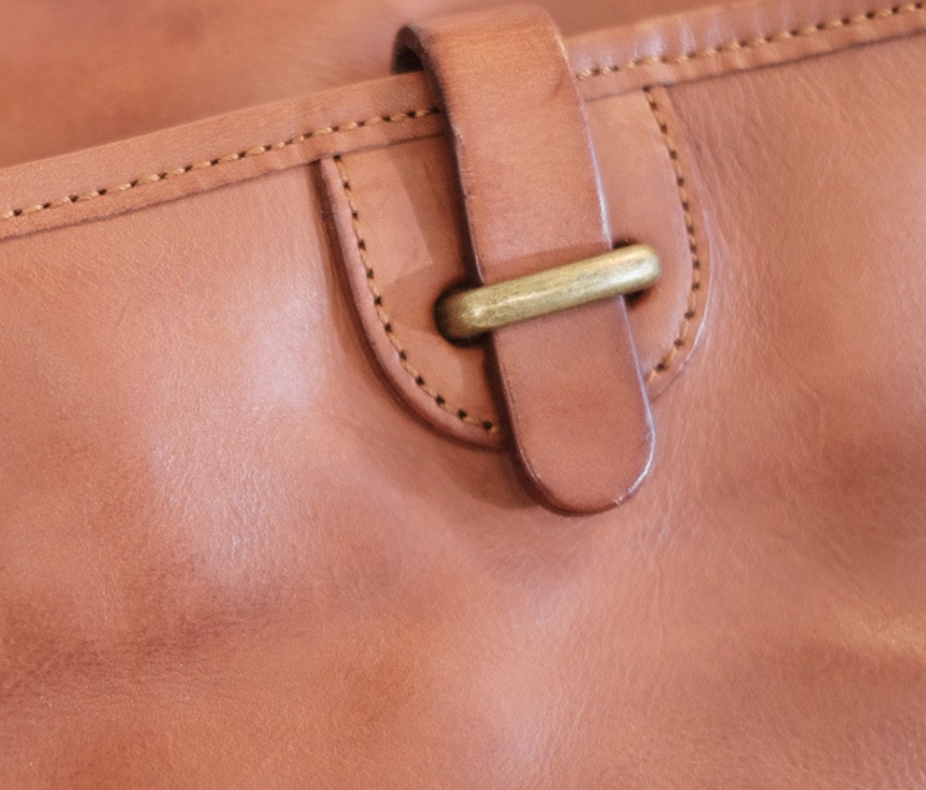Genuine Brown Leather Crossbody Purse for Work & Office