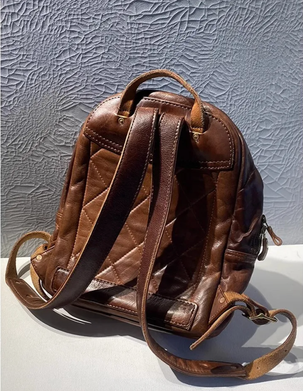 Men’s Leather Backpack Rucksack for Travel & Work