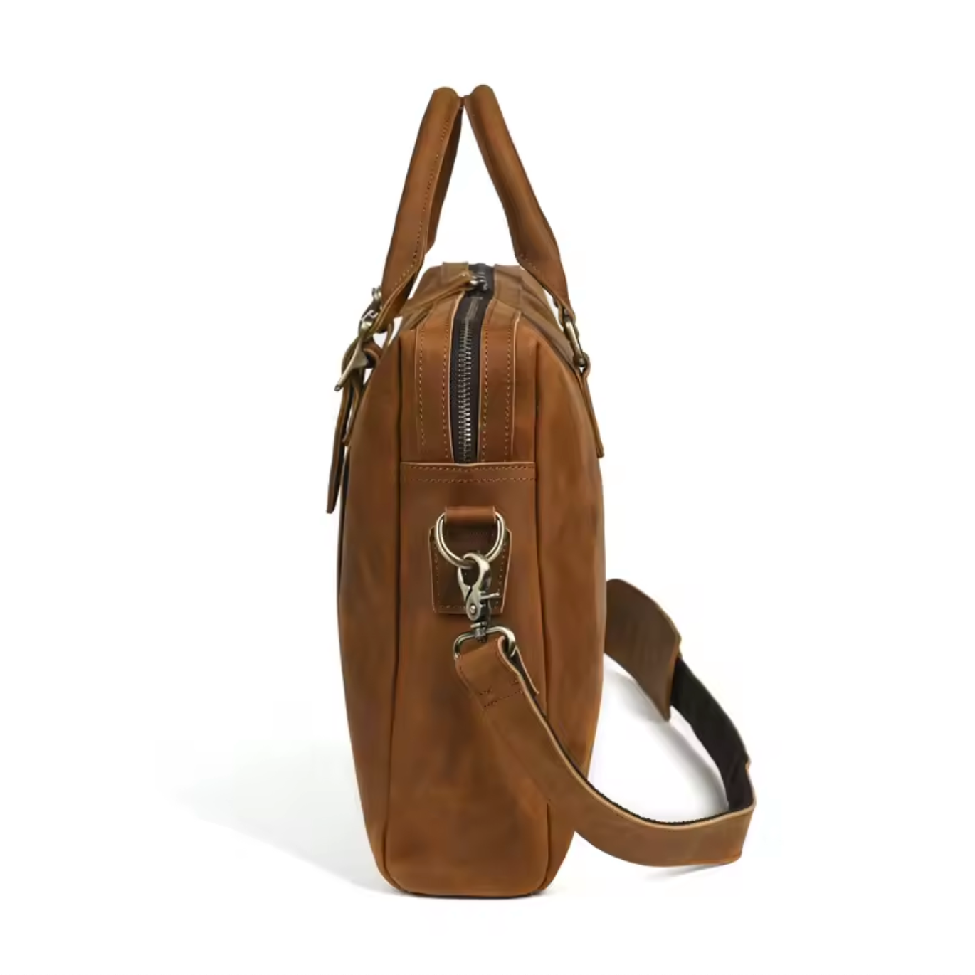 Men's Crazy Horse Leather Business Bag 13.3"