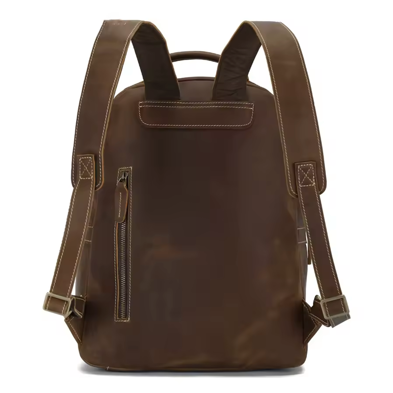 Crazy Horse Leather Travel Backpack For Women