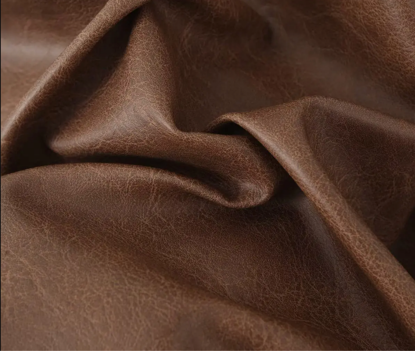 Gradient Brown PU Faux Leather Jacket Women