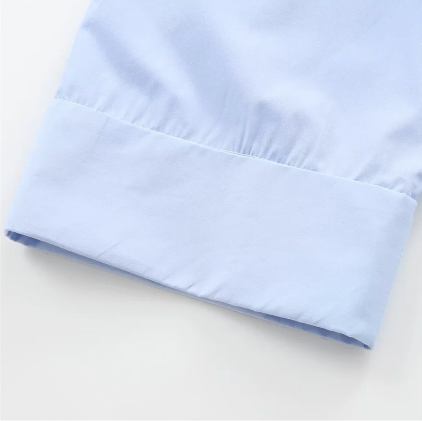 Women’s Light Blue Oversized Wide Sleeve Poplin Shirt
