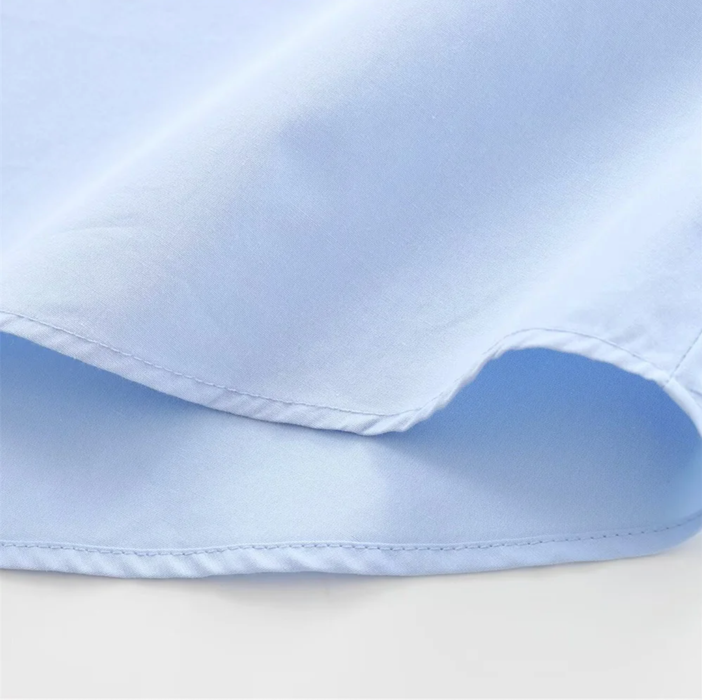 Women’s Light Blue Oversized Wide Sleeve Poplin Shirt