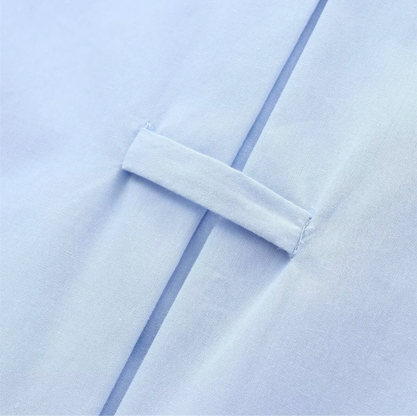 Women’s Light Blue Oversized Wide Sleeve Poplin Shirt