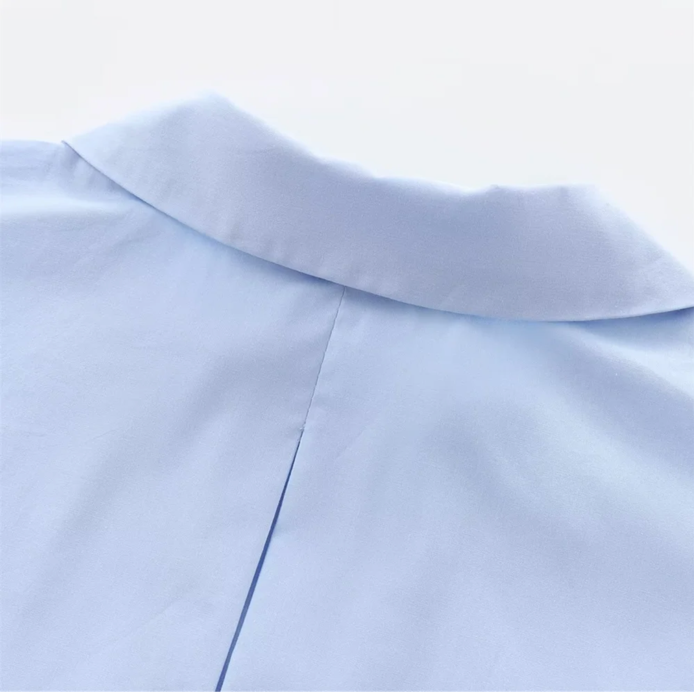 Women’s Light Blue Oversized Wide Sleeve Poplin Shirt