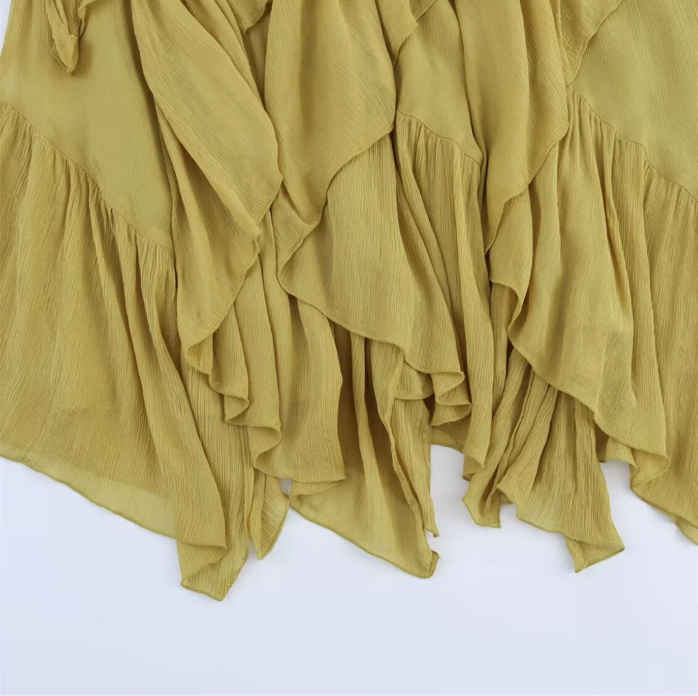Women’s Ruffle Layer Skirt with Elastic Waistband