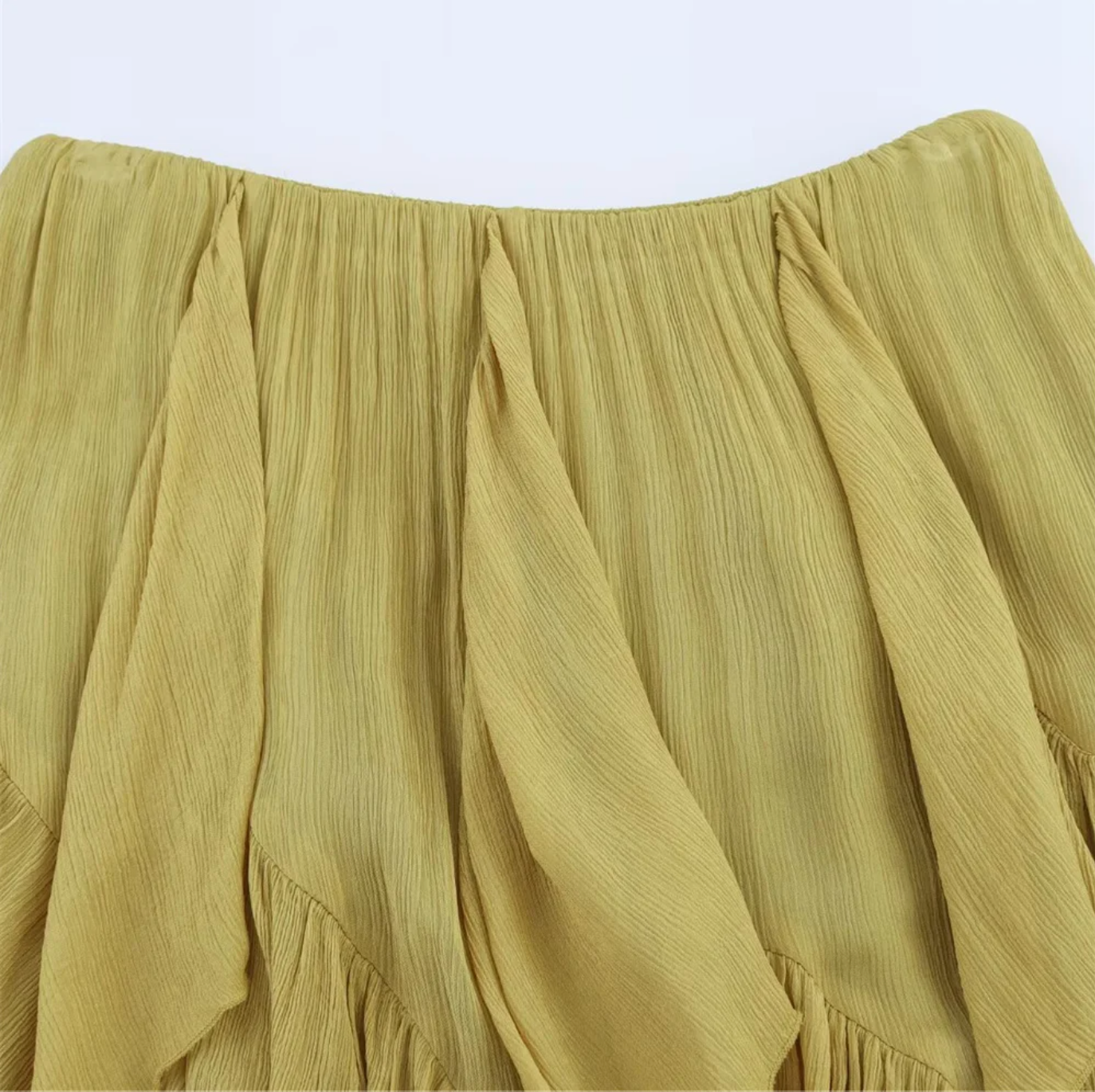 Women’s Ruffle Layer Skirt with Elastic Waistband