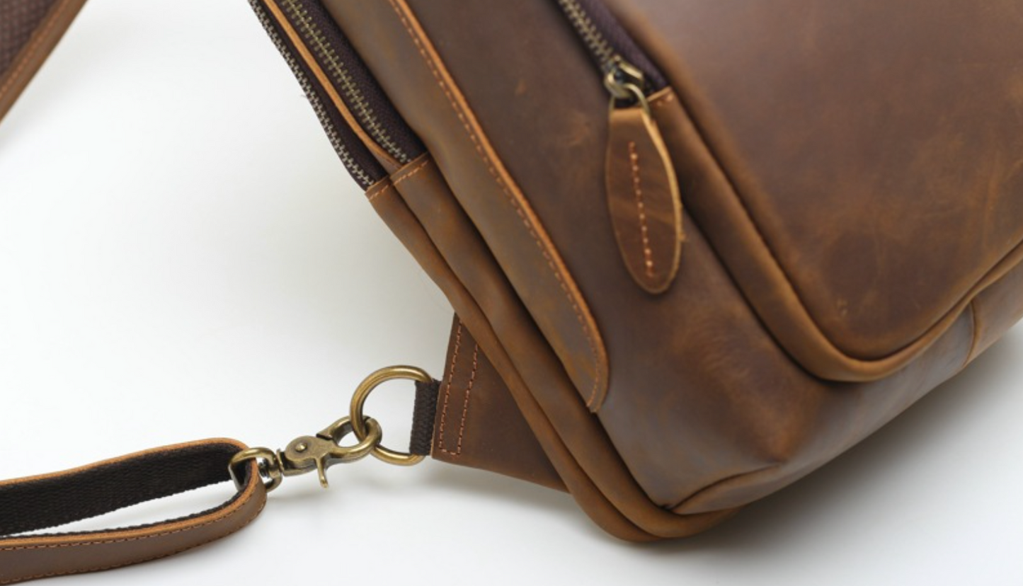 Genuine Leather Crossbody Belt Bum Bags