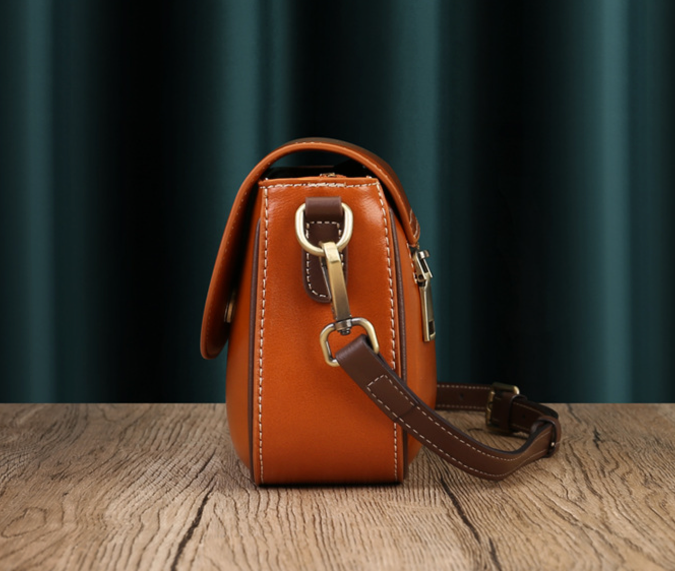 Women Retro Small Square Crossbody Messenger Purse