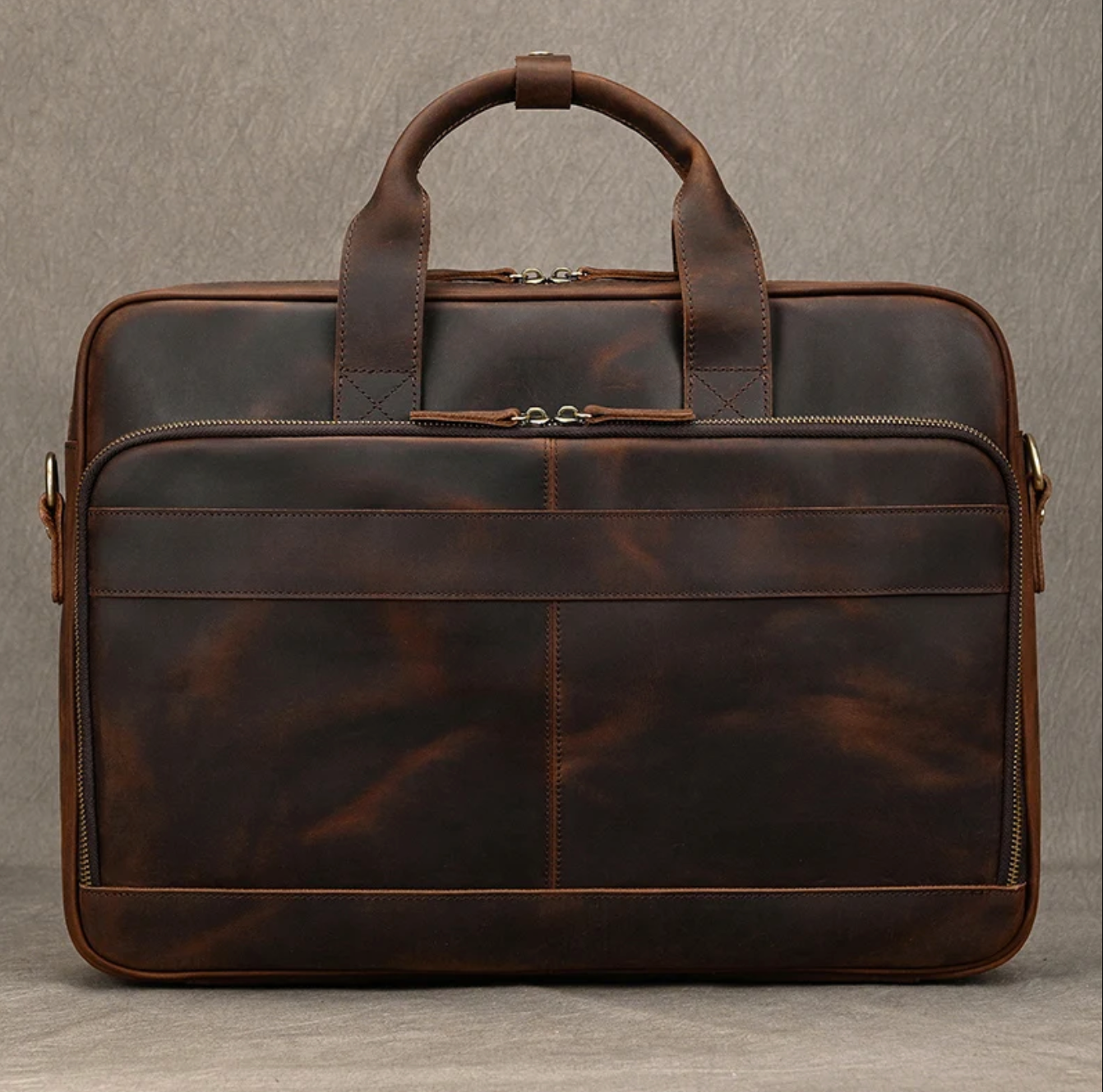 Men’s Real Leather Laptop Bag Briefcase
