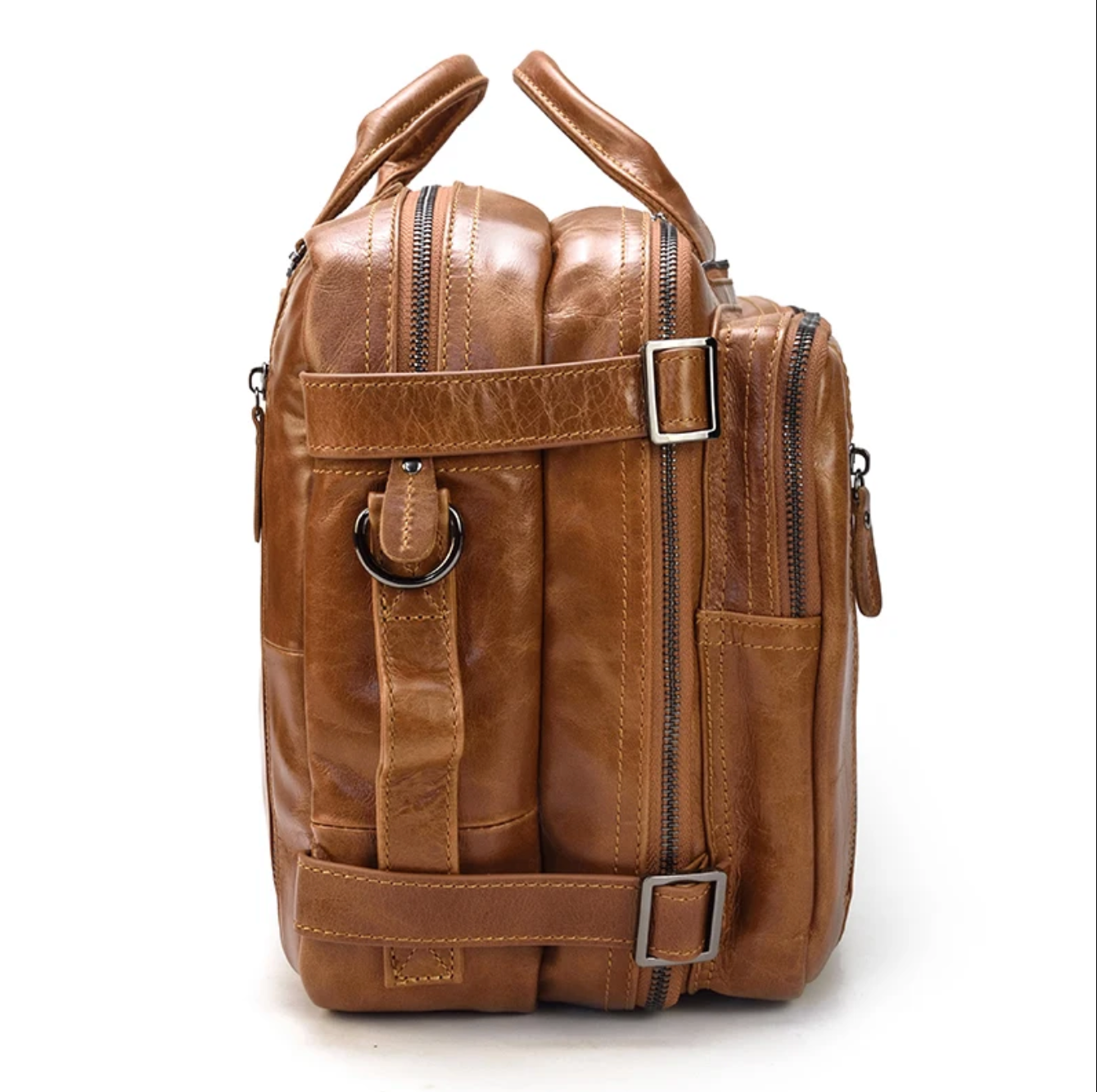 Men’s Genuine Leather Office Bag Briefcase Backpack