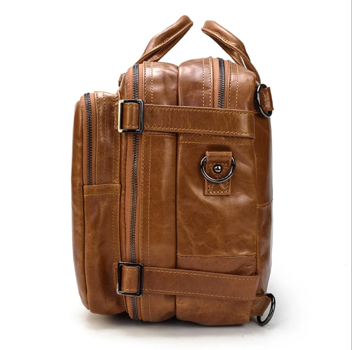 Men’s Genuine Leather Office Bag Briefcase Backpack