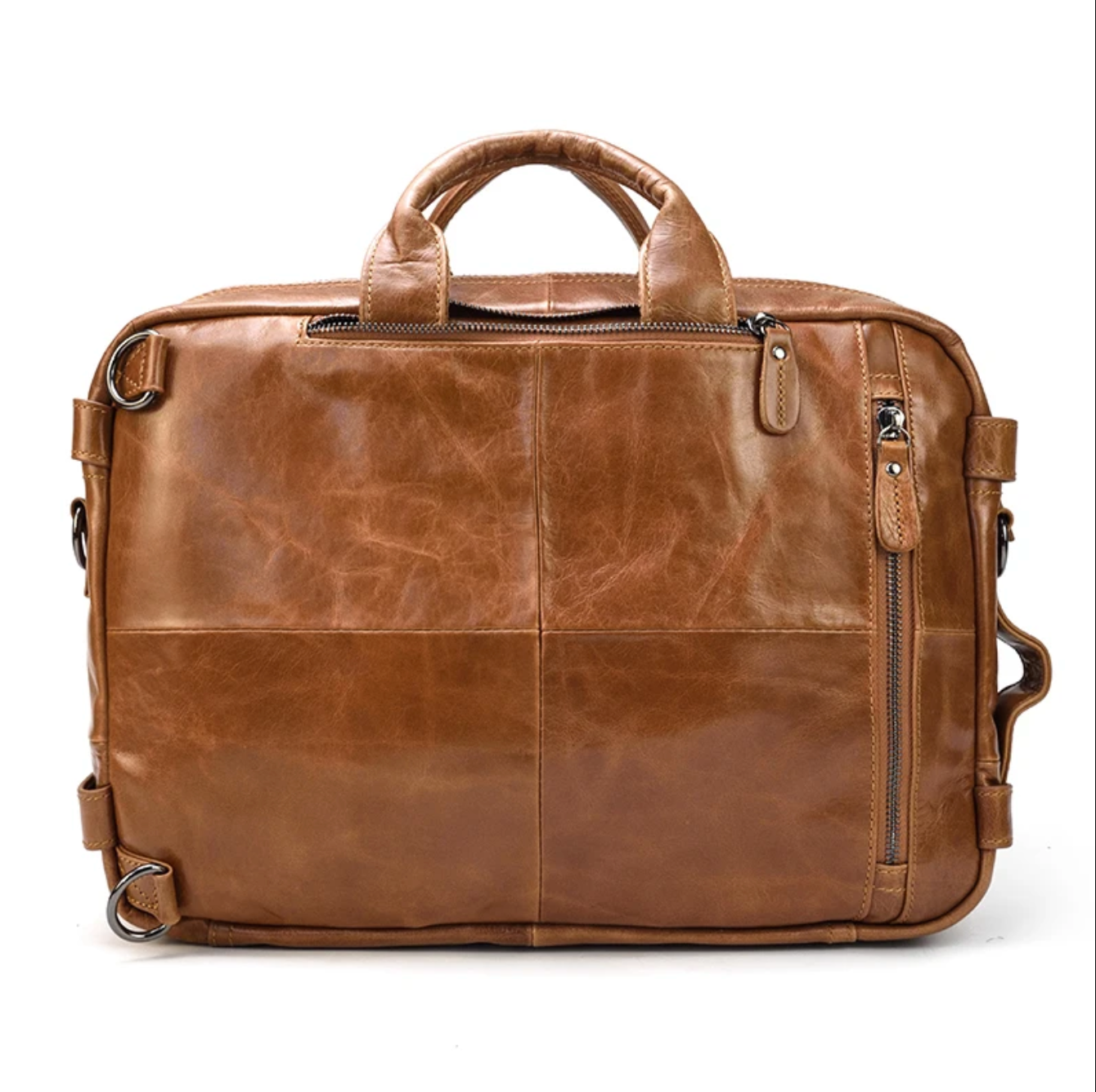 Men’s Genuine Leather Office Bag Briefcase Backpack