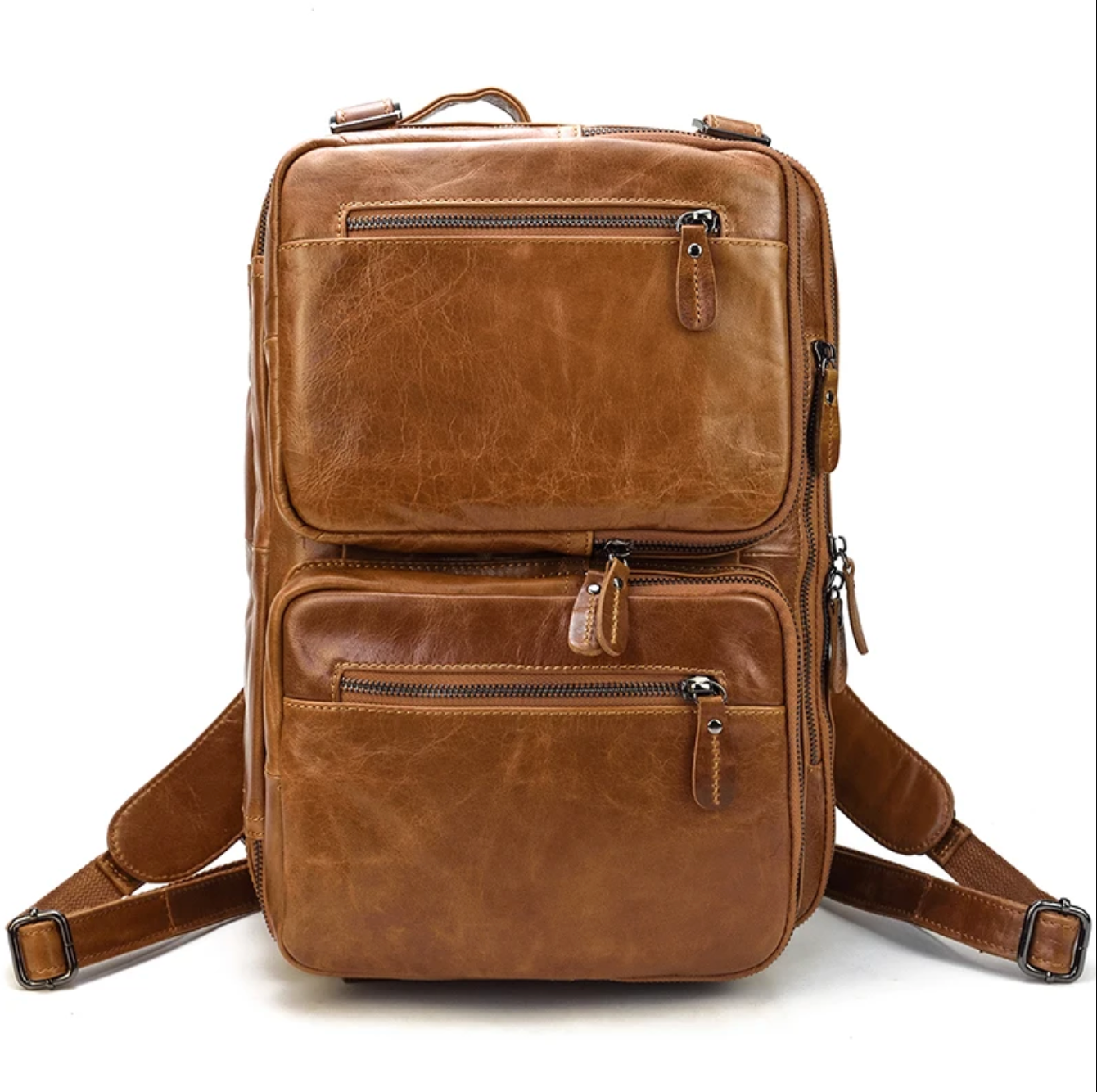 Men’s Genuine Leather Office Bag Briefcase Backpack