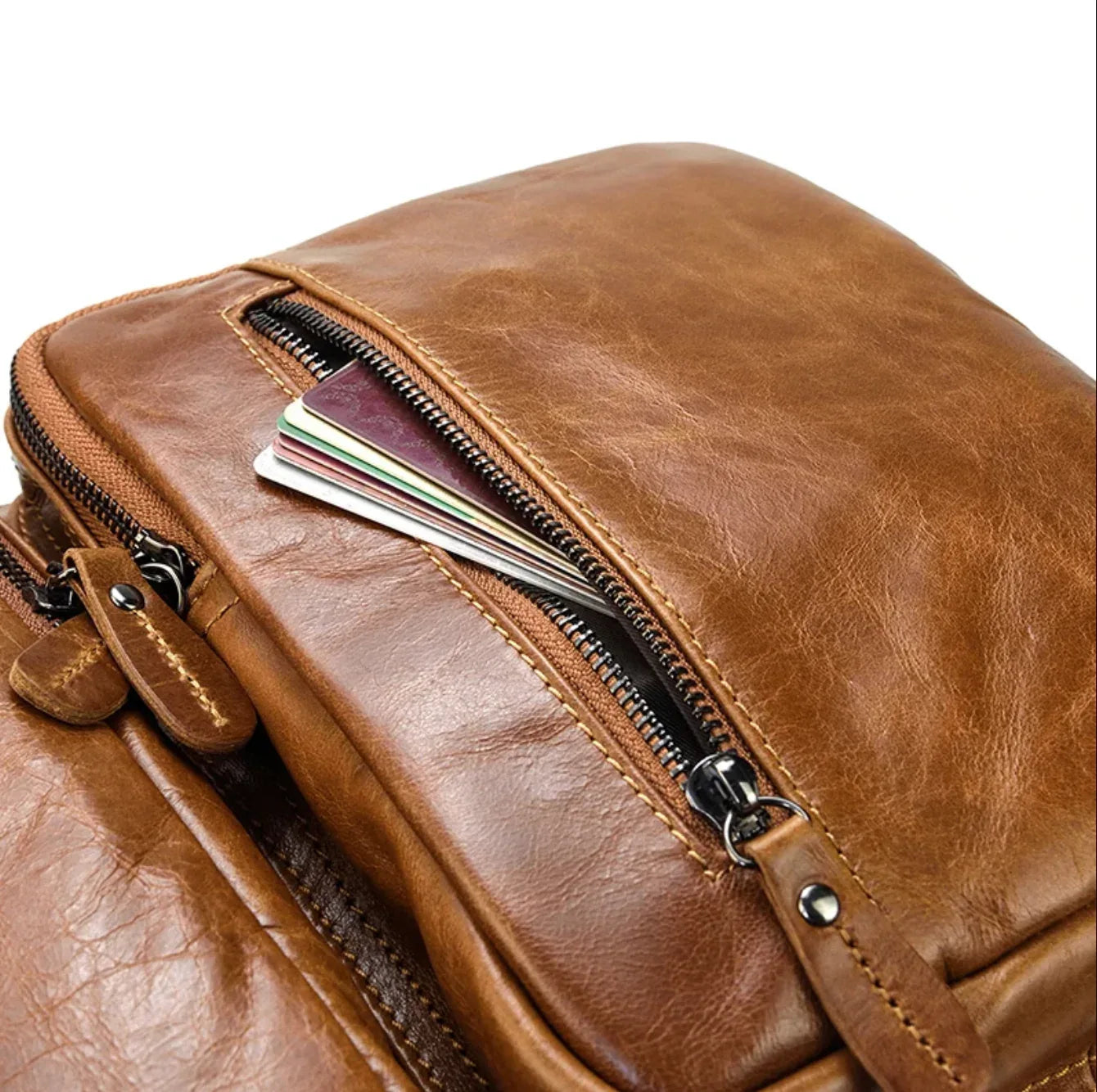 Men’s Genuine Leather Office Bag Briefcase Backpack