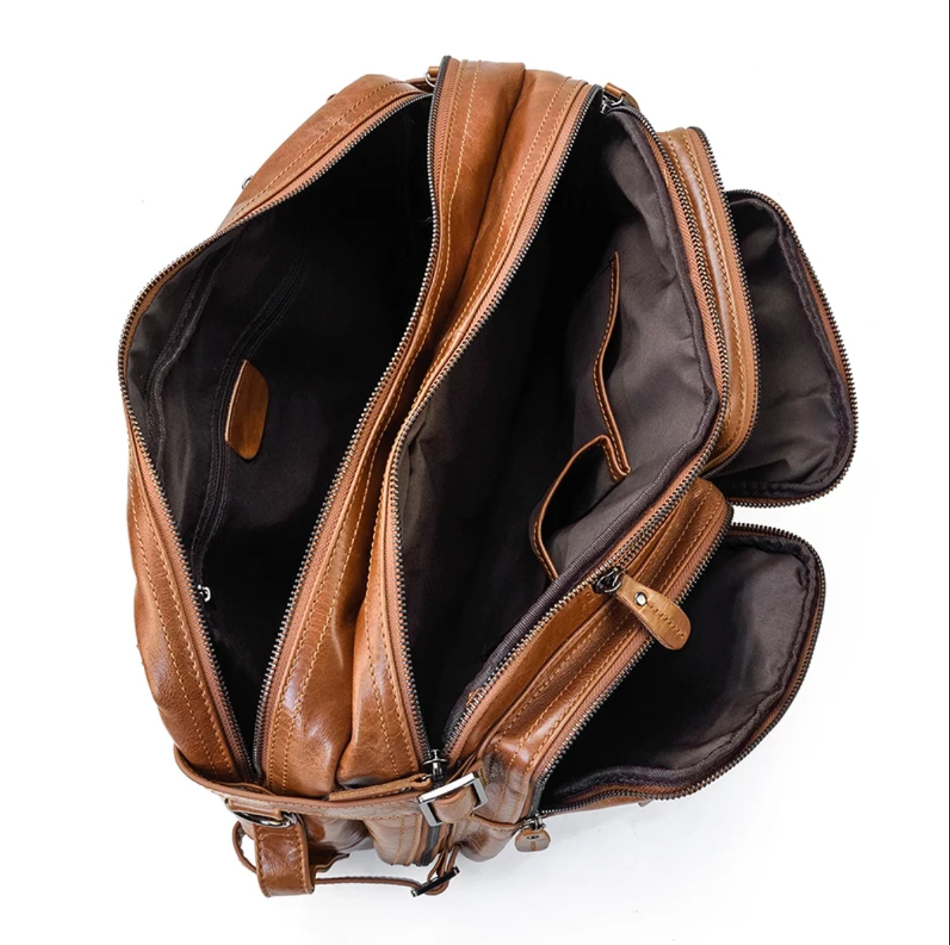 Men’s Genuine Leather Office Bag Briefcase Backpack