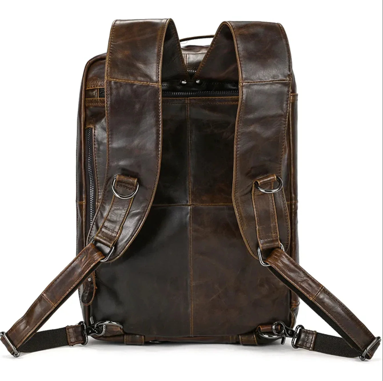Men’s Genuine Leather Office Bag Laptop Briefcase Backpack