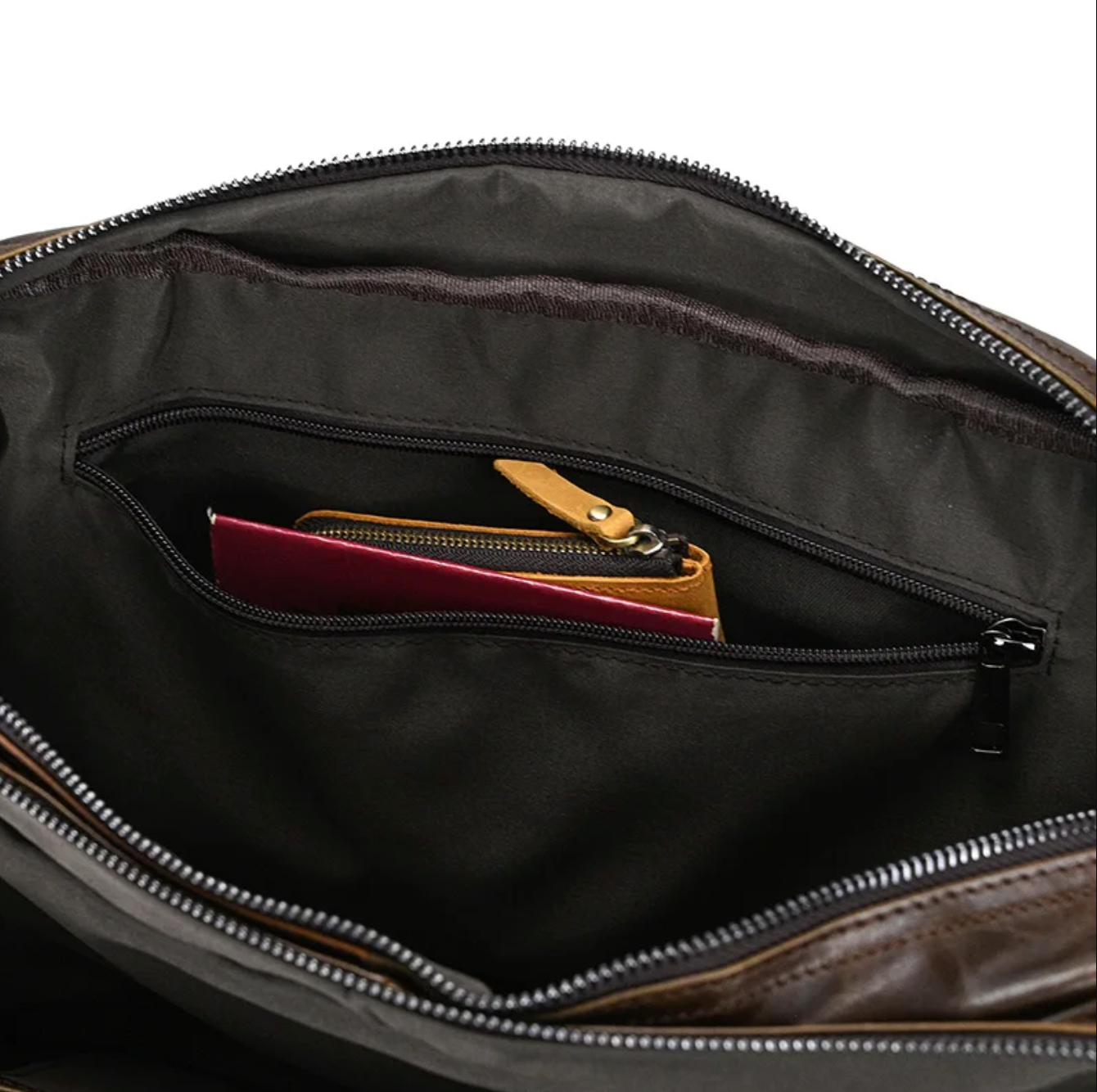 Men’s Genuine Leather Office Bag Laptop Briefcase Backpack