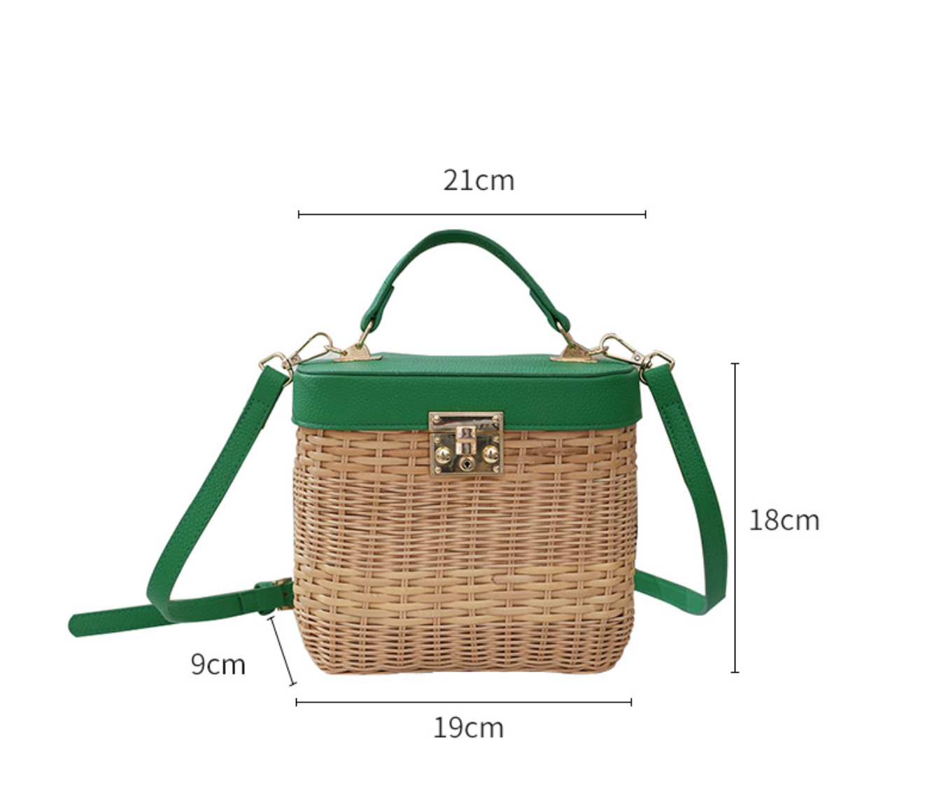 Straw Crossbody Purse Woven Summer Beach Bag for Women