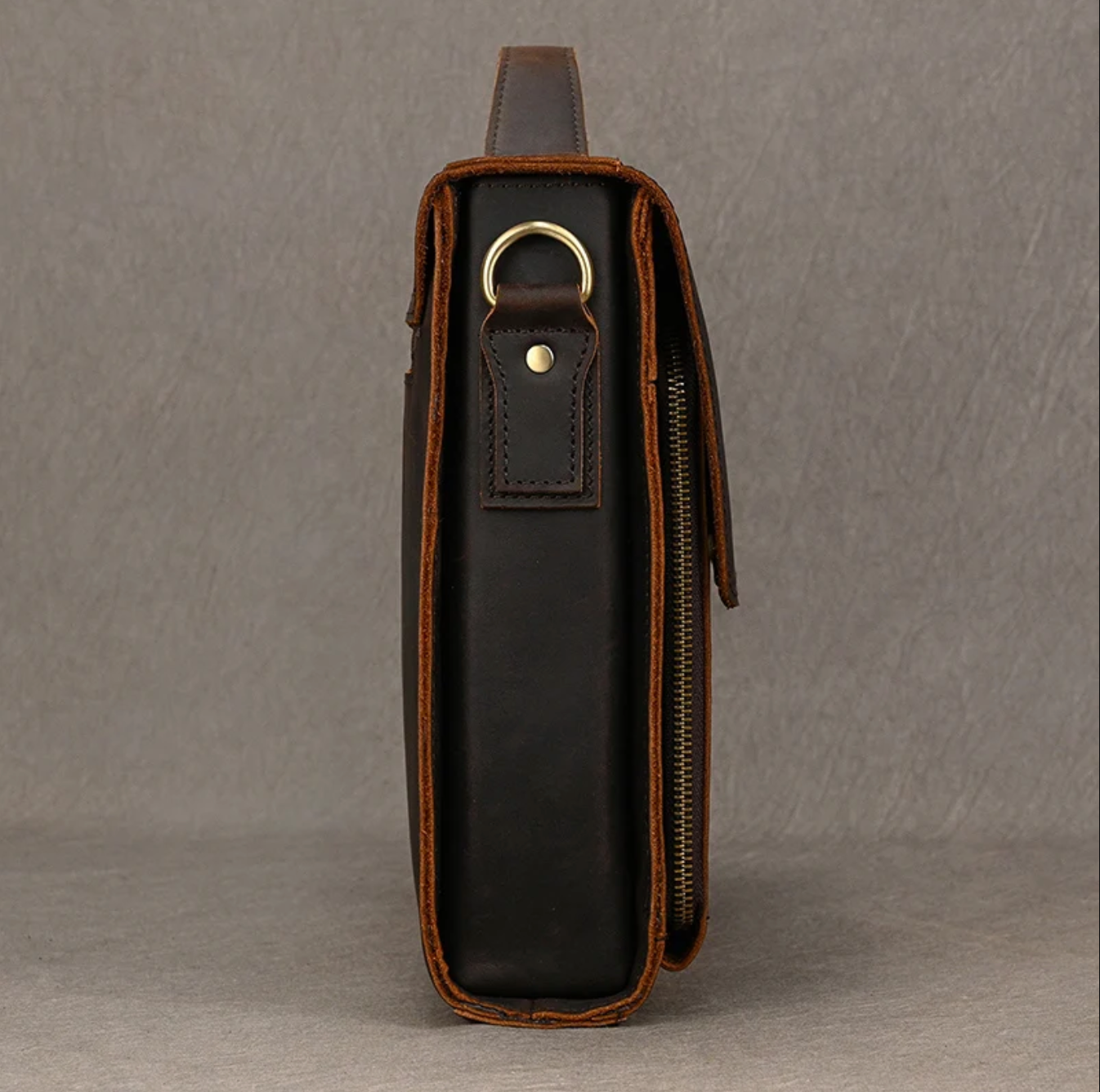 Genuine Leather Briefcase Men Laptop Business Bag