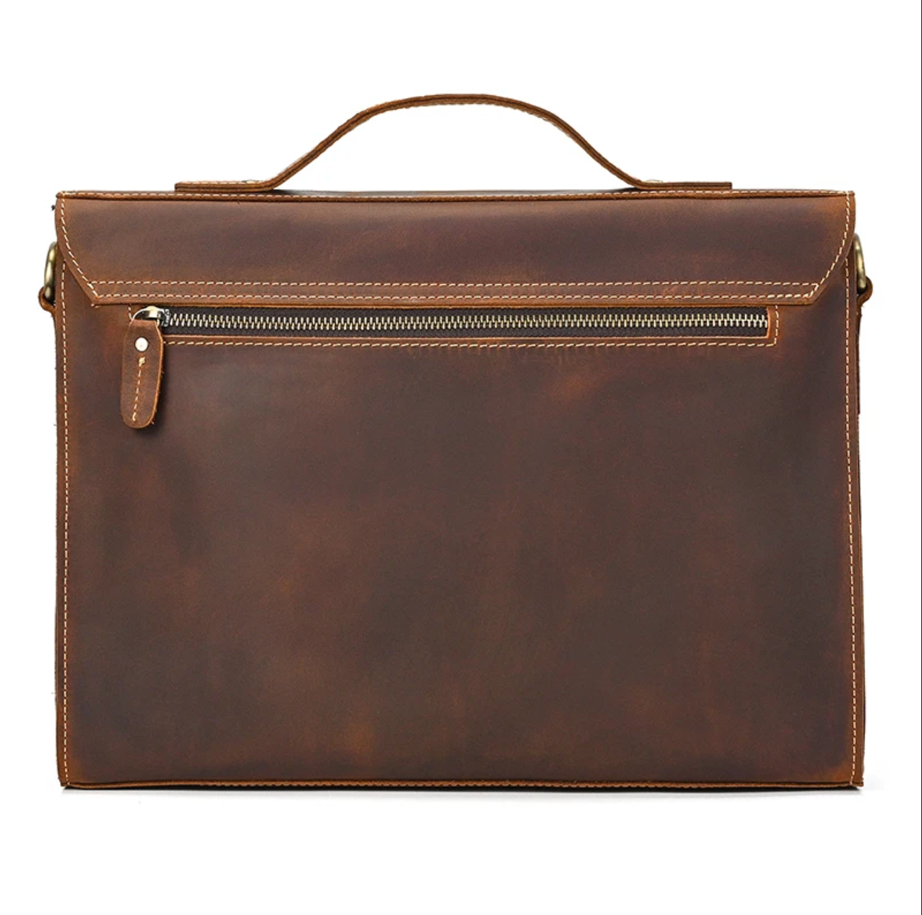 Men’s Leather Briefcase Bag Laptop Office 14 Inch