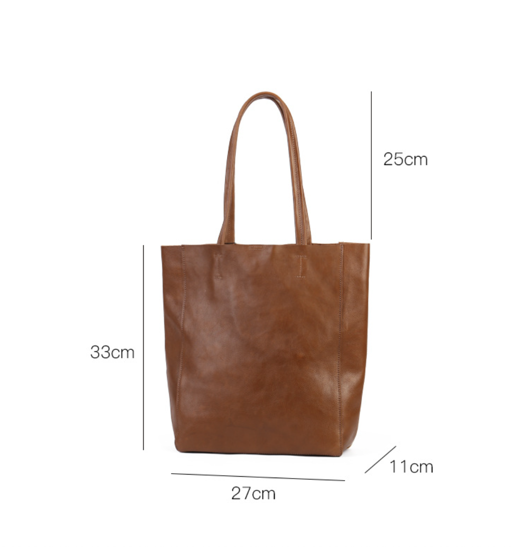 Women’s Leather Shoulder Tote Bag Commuter Purse