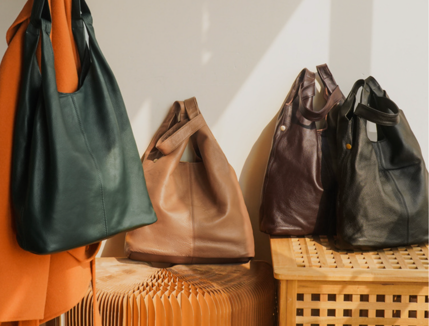 Genuine Leather Office Tote Handbag with Large Capacity