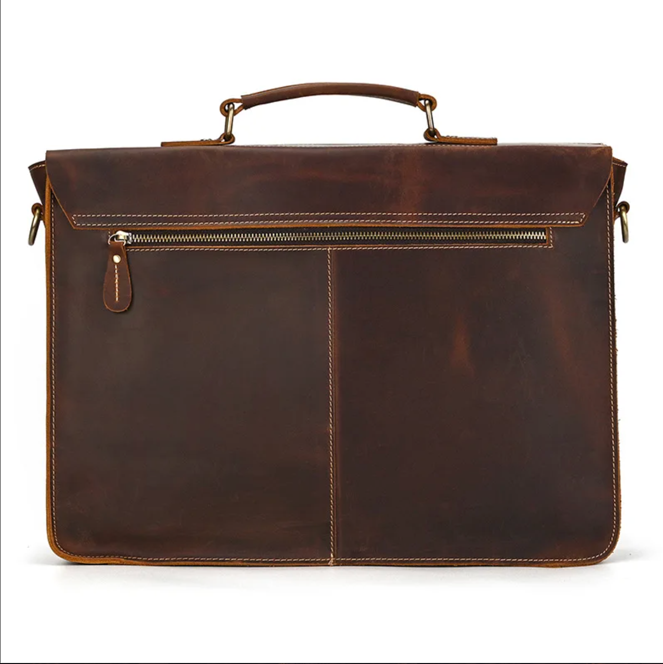 Genuine Leather Laptop Briefcase for Work & Travel