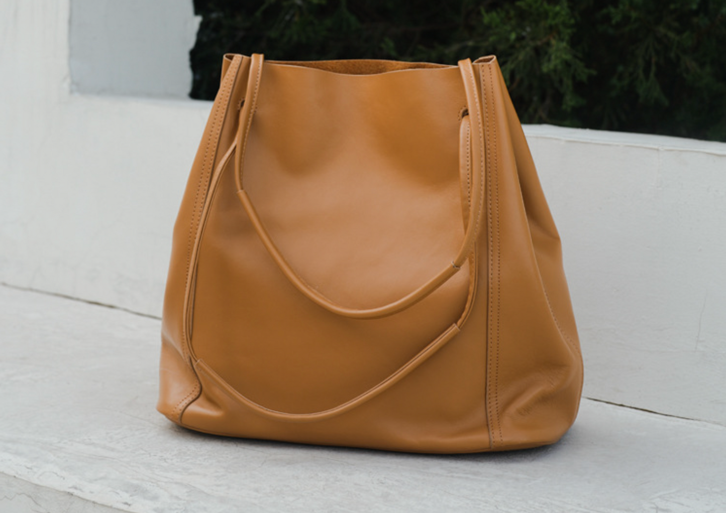 Vintage Women Leather Tote Bag Bucket Purse