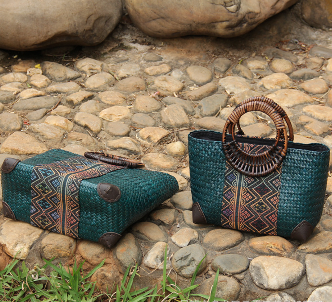 Straw Woven Women’s Bag Summer Beach Tote