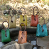 Woven Tote Handbag Beach Bag Mini Rattan Bucket Bag