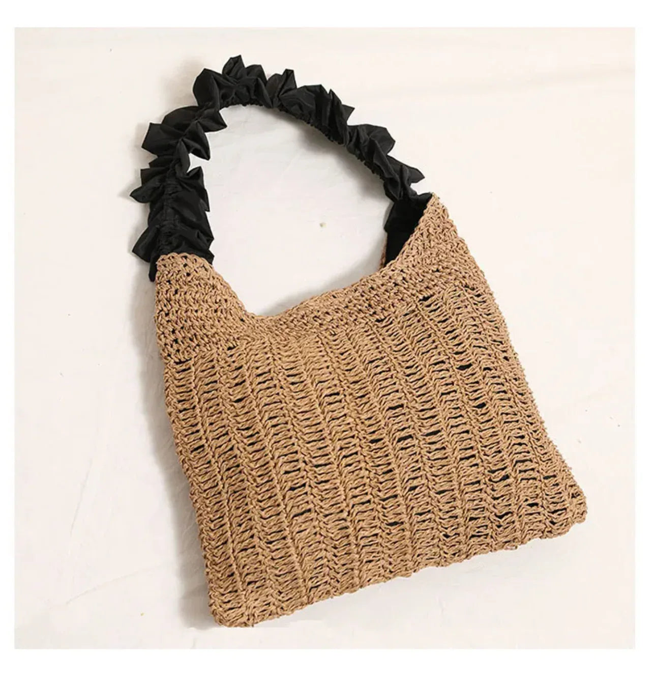 Lace Woven Shoulder Bag Beach Vacation Tote
