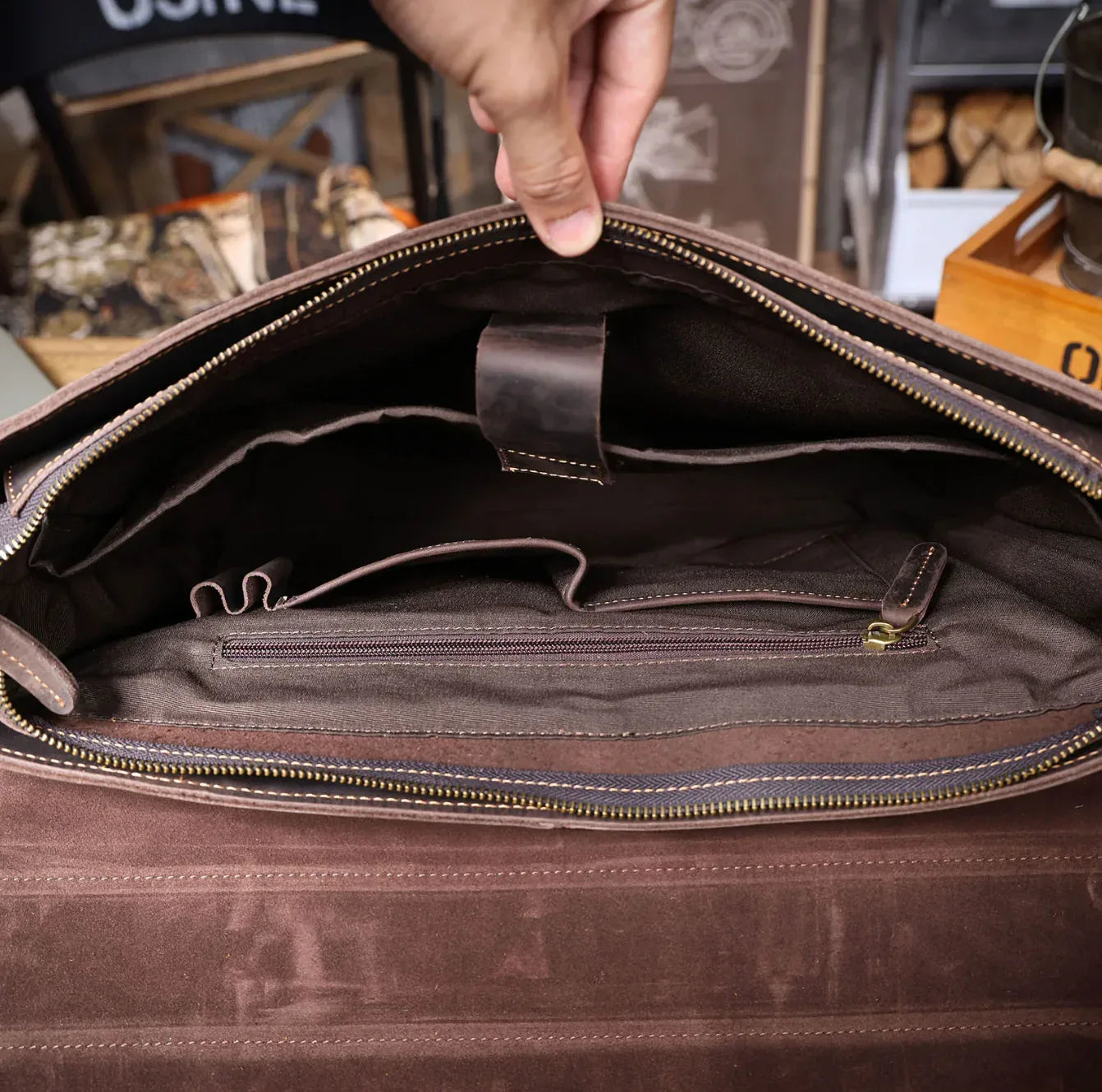 15 Inch Laptop Briefcase & Messenger Bag for Work