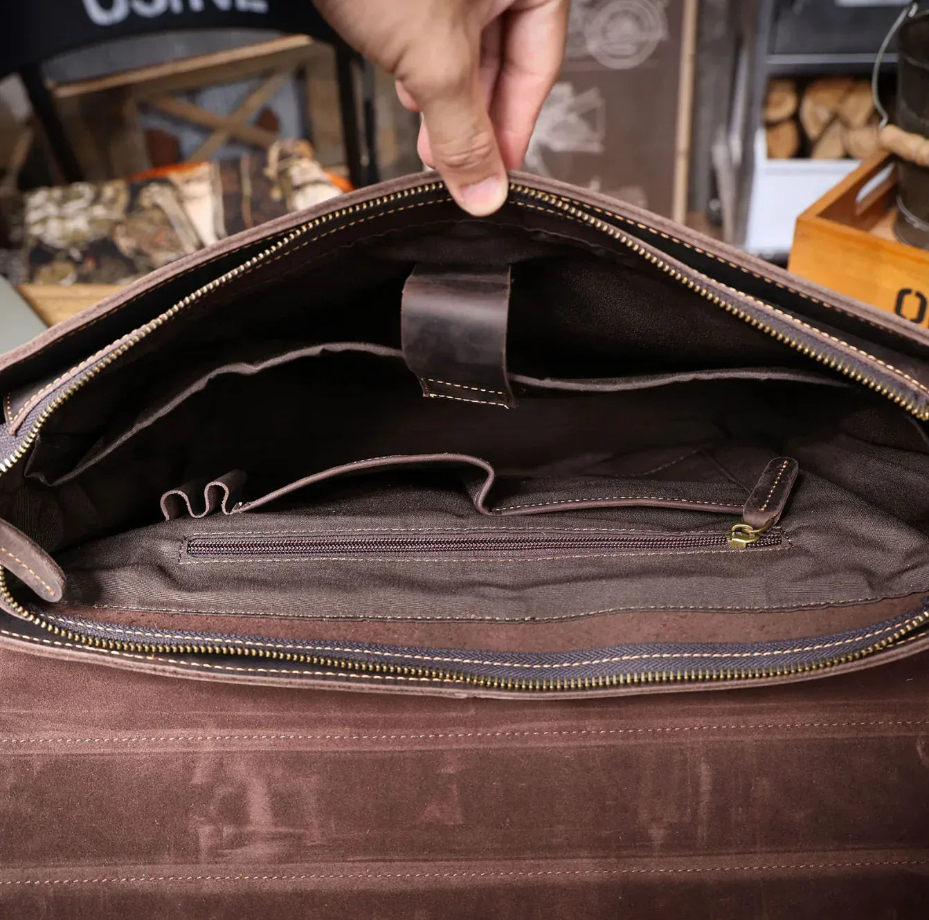 15 Inch Laptop Briefcase & Messenger Bag for Work