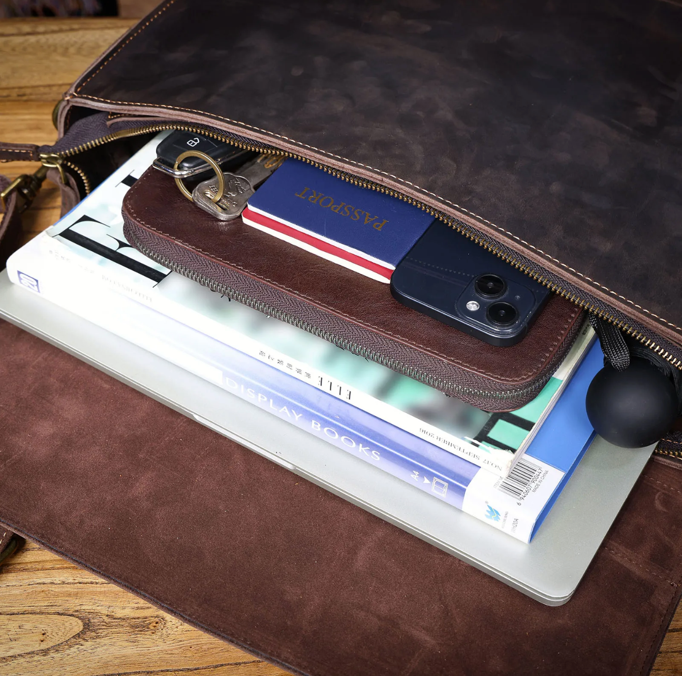 15 Inch Laptop Briefcase & Messenger Bag for Work