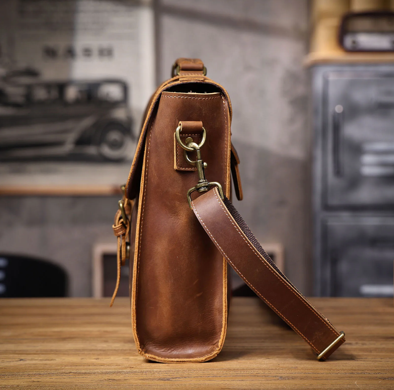 15 Inch Laptop Briefcase & Messenger Bag for Work