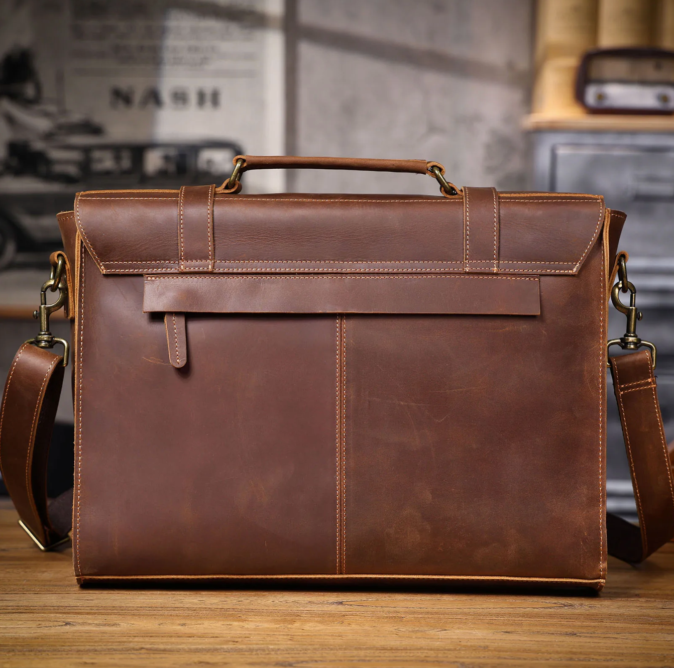 15 Inch Laptop Briefcase & Messenger Bag for Work