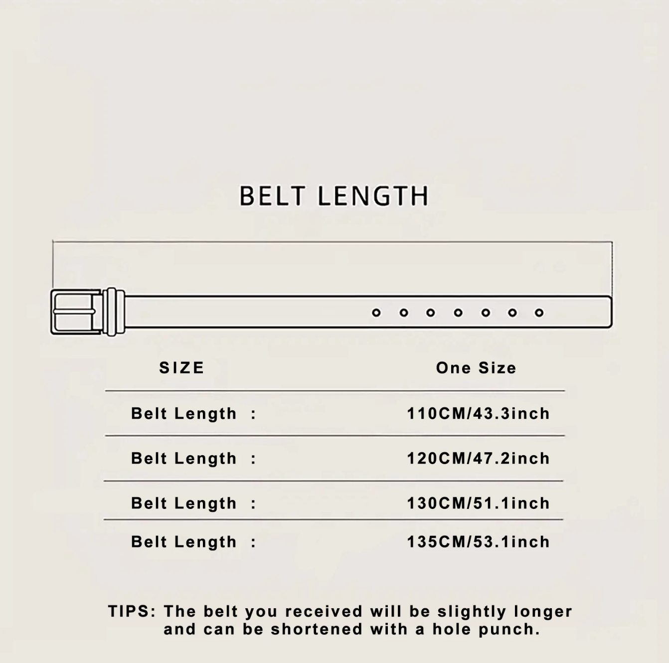 Genuine Italian Leather Men’s Belt